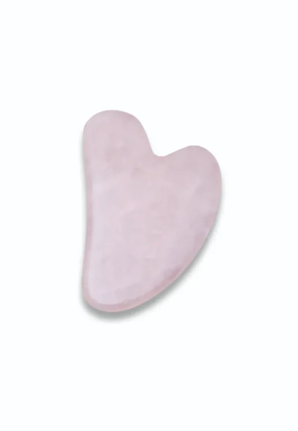 Gua sha de cuarzo rosa