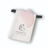 Gua sha de cuarzo rosa